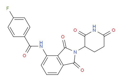 N-(2-(2,6-dioxopiperidin-3-yl)-1,3-dioxoisoindolin-4-yl)-4-fluorobenzamide