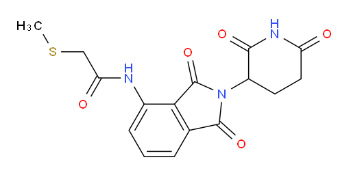 N-(2-(2,6-dioxopiperidin-3-yl)-1,3-dioxoisoindolin-4-yl)-2-(methylthio)acetamide
