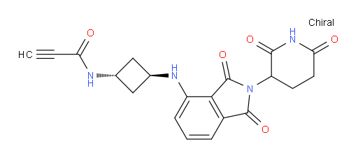 N-((1r,3r)-3-((2-(2,6-dioxopiperidin-3-yl)-1,3-dioxoisoindolin-4-yl)amino)cyclobutyl)propiolamide