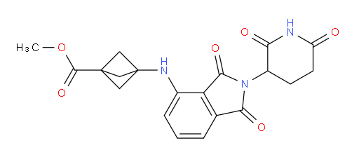 methyl 3-((2-(2,6-dioxopiperidin-3-yl)-1,3-dioxoisoindolin-4-yl)amino)bicyclo[1.1.1]pentane-1-carboxylate