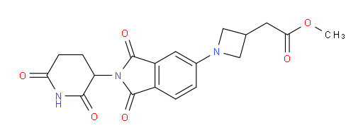 methyl 2-(1-(2-(2,6-dioxopiperidin-3-yl)-1,3-dioxoisoindolin-5-yl)azetidin-3-yl)acetate