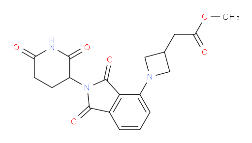 methyl 2-(1-(2-(2,6-dioxopiperidin-3-yl)-1,3-dioxoisoindolin-4-yl)azetidin-3-yl)acetate
