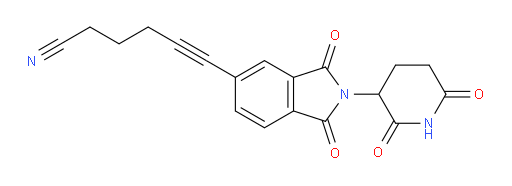 6-(2-(2,6-dioxopiperidin-3-yl)-1,3-dioxoisoindolin-5-yl)hex-5-ynenitrile