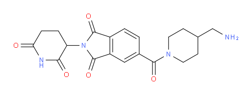 5-(4-(aminomethyl)piperidine-1-carbonyl)-2-(2,6-dioxopiperidin-3-yl)isoindoline-1,3-dione