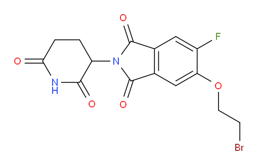 5-(2-bromoethoxy)-2-(2,6-dioxopiperidin-3-yl)-6-fluoroisoindoline-1,3-dione
