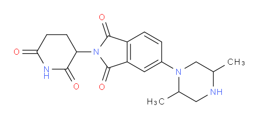 5-(2,5-dimethylpiperazin-1-yl)-2-(2,6-dioxopiperidin-3-yl)isoindoline-1,3-dione