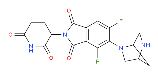 5-(2,5-diazabicyclo[2.2.1]heptan-2-yl)-2-(2,6-dioxopiperidin-3-yl)-4,6-difluoroisoindoline-1,3-dione