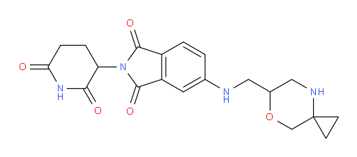 5-((7-oxa-4-azaspiro[2.5]octan-6-ylmethyl)amino)-2-(2,6-dioxopiperidin-3-yl)isoindoline-1,3-dione