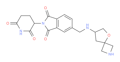 5-((5-oxa-2-azaspiro[3.4]octan-7-ylamino)methyl)-2-(2,6-dioxopiperidin-3-yl)isoindoline-1,3-dione