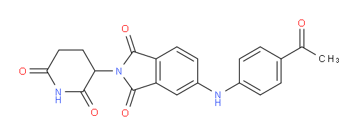 5-((4-acetylphenyl)amino)-2-(2,6-dioxopiperidin-3-yl)isoindoline-1,3-dione