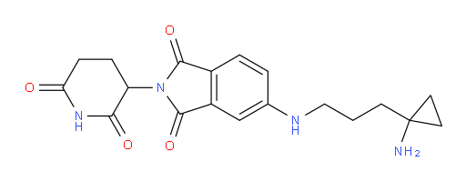 5-((3-(1-aminocyclopropyl)propyl)amino)-2-(2,6-dioxopiperidin-3-yl)isoindoline-1,3-dione