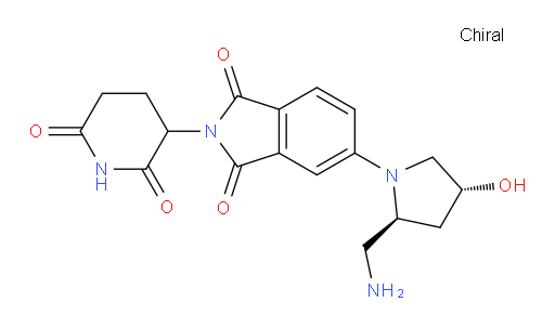 5-((2S,4R)-2-(aminomethyl)-4-hydroxypyrrolidin-1-yl)-2-(2,6-dioxopiperidin-3-yl)isoindoline-1,3-dione
