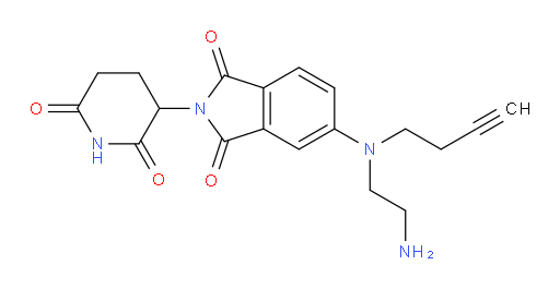 5-((2-aminoethyl)(but-3-yn-1-yl)amino)-2-(2,6-dioxopiperidin-3-yl)isoindoline-1,3-dione