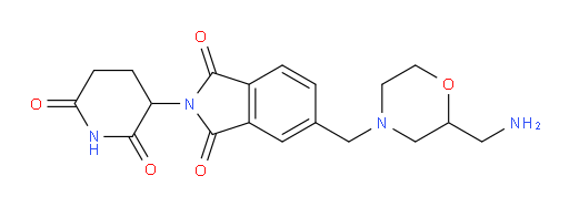 5-((2-(aminomethyl)morpholino)methyl)-2-(2,6-dioxopiperidin-3-yl)isoindoline-1,3-dione