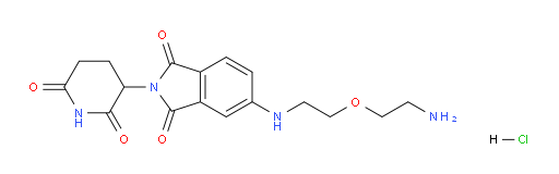 5-((2-(2-aminoethoxy)ethyl)amino)-2-(2,6-dioxopiperidin-3-yl)isoindoline-1,3-dione hydrochloride