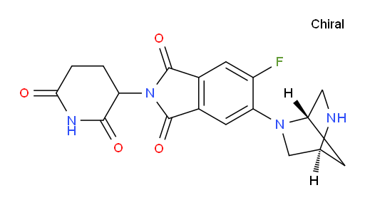5-((1S,4S)-2,5-diazabicyclo[2.2.1]heptan-2-yl)-2-(2,6-dioxopiperidin-3-yl)-6-fluoroisoindoline-1,3-dione