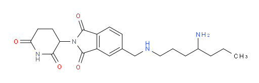 5-(((4-aminoheptyl)amino)methyl)-2-(2,6-dioxopiperidin-3-yl)isoindoline-1,3-dione