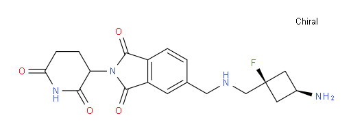 5-(((((1s,3s)-3-amino-1-fluorocyclobutyl)methyl)amino)methyl)-2-(2,6-dioxopiperidin-3-yl)isoindoline-1,3-dione