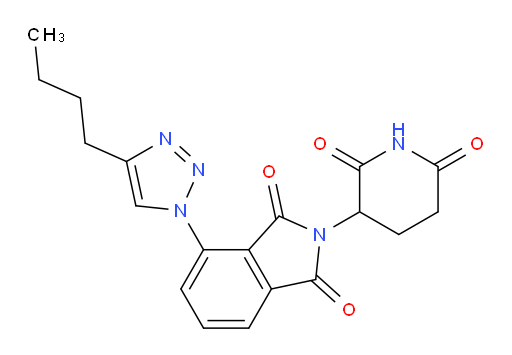 4-(4-butyl-1H-1,2,3-triazol-1-yl)-2-(2,6-dioxopiperidin-3-yl)isoindoline-1,3-dione