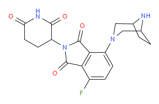 4-(3,8-diazabicyclo[3.2.1]octan-3-yl)-2-(2,6-dioxopiperidin-3-yl)-7-fluoroisoindoline-1,3-dione