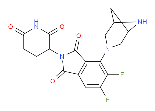 4-(3,6-diazabicyclo[3.1.1]heptan-3-yl)-2-(2,6-dioxopiperidin-3-yl)-5,6-difluoroisoindoline-1,3-dione