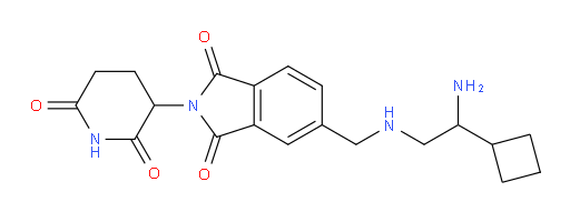 5-(((2-amino-2-cyclobutylethyl)amino)methyl)-2-(2,6-dioxopiperidin-3-yl)isoindoline-1,3-dione