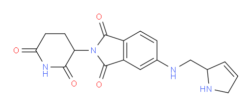 5-(((2,5-dihydro-1H-pyrrol-2-yl)methyl)amino)-2-(2,6-dioxopiperidin-3-yl)isoindoline-1,3-dione