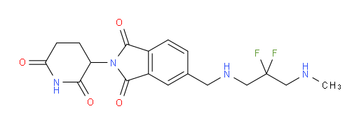 5-(((2,2-difluoro-3-(methylamino)propyl)amino)methyl)-2-(2,6-dioxopiperidin-3-yl)isoindoline-1,3-dione
