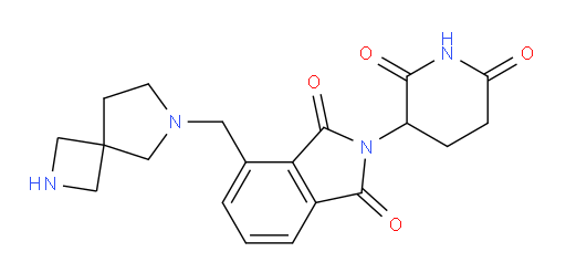 4-(2,6-diazaspiro[3.4]octan-6-ylmethyl)-2-(2,6-dioxopiperidin-3-yl)isoindoline-1,3-dione