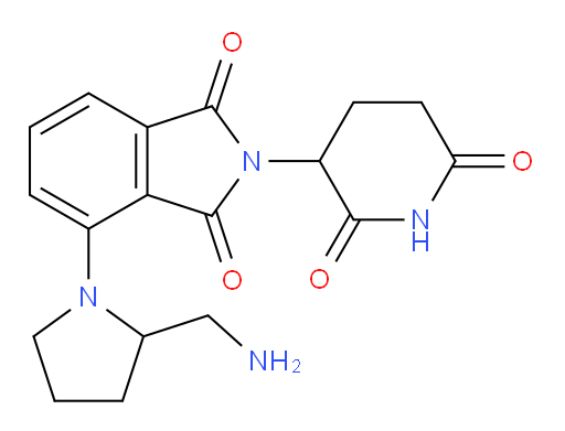 4-(2-(aminomethyl)pyrrolidin-1-yl)-2-(2,6-dioxopiperidin-3-yl)isoindoline-1,3-dione