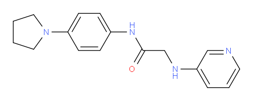 2-(pyridin-3-ylamino)-N-(4-(pyrrolidin-1-yl)phenyl)acetamide