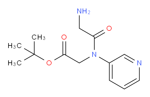 tert-butyl 2-(2-amino-N-(pyridin-3-yl)acetamido)acetate