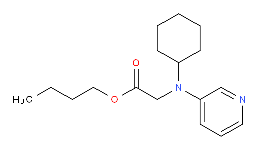 butyl 2-(cyclohexyl(pyridin-3-yl)amino)acetate