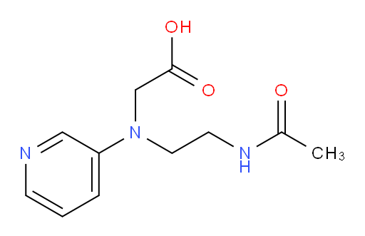 2-((2-acetamidoethyl)(pyridin-3-yl)amino)acetic acid