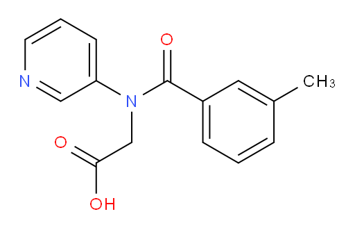 2-(3-methyl-N-(pyridin-3-yl)benzamido)acetic acid