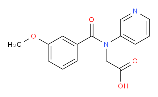 2-(3-methoxy-N-(pyridin-3-yl)benzamido)acetic acid