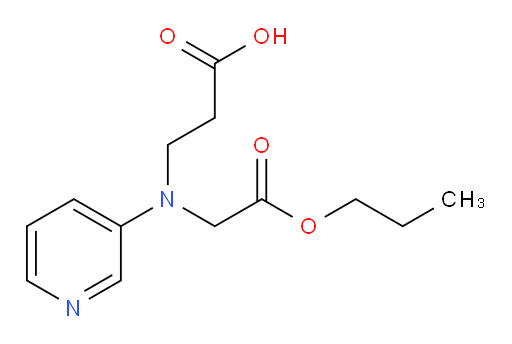 3-((2-oxo-2-propoxyethyl)(pyridin-3-yl)amino)propanoic acid