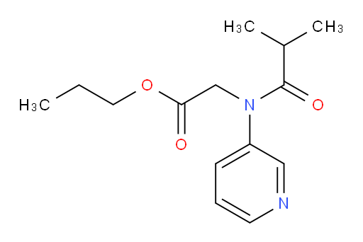 propyl 2-(N-(pyridin-3-yl)isobutyramido)acetate