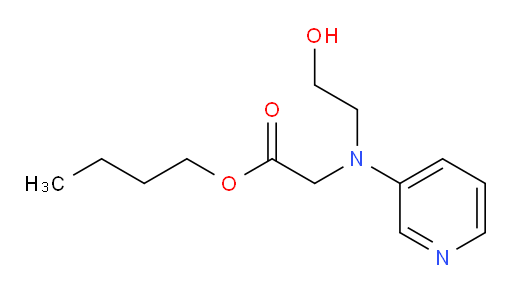 butyl 2-((2-hydroxyethyl)(pyridin-3-yl)amino)acetate