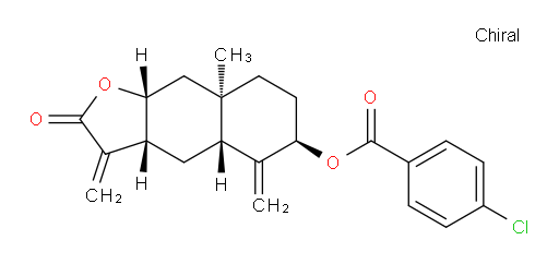 (3aR,4aR,6R,8aR,9aR)-8a-methyl-3,5-dimethylene-2-oxododecahydronaphtho[2,3-b]furan-6-yl 4-chlorobenzoate