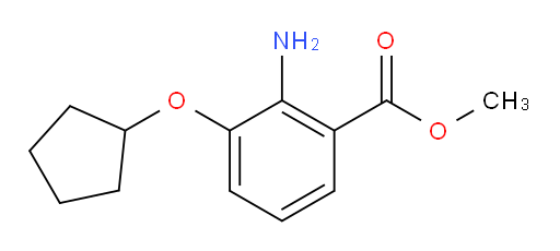 methyl 2-amino-3-(cyclopentyloxy)benzoate