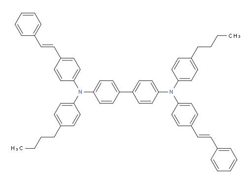 N4,N4'-bis(4-butylphenyl)-N4,N4'-bis(4-((E)-styryl)phenyl)-[1,1'-biphenyl]-4,4'-diamine