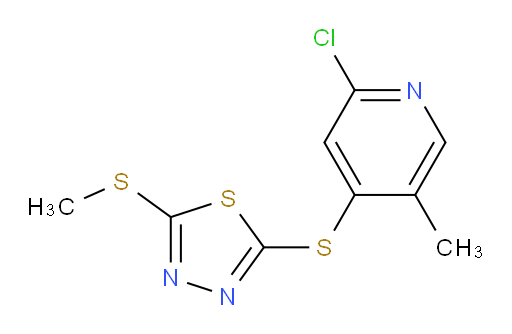2-((2-chloro-5-methylpyridin-4-yl)thio)-5-(methylthio)-1,3,4-thiadiazole