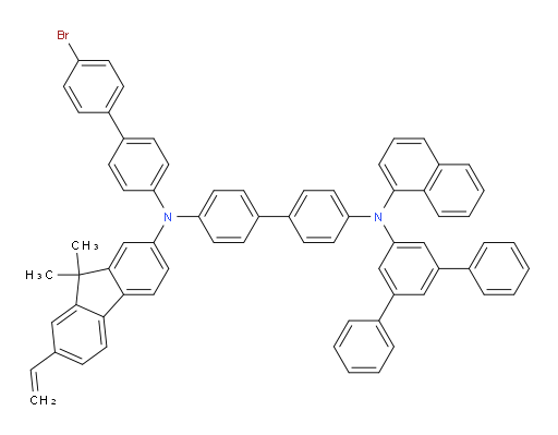 N4-([1,1':3',1''-terphenyl]-5'-yl)-N4'-(4'-bromo-[1,1'-biphenyl]-4-yl)-N4'-(9,9-dimethyl-7-vinyl-9H-fluoren-2-yl)-N4-(naphthalen-1-yl)-[1,1'-biphenyl]-4,4'-diamine
