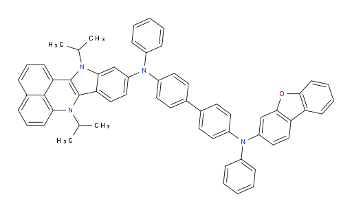 N4-(dibenzo[b,d]furan-3-yl)-N4'-(7,12-diisopropyl-7,12-dihydrobenzo[de]indolo[3,2-b]quinolin-10-yl)-N4,N4'-diphenyl-[1,1'-biphenyl]-4,4'-diamine
