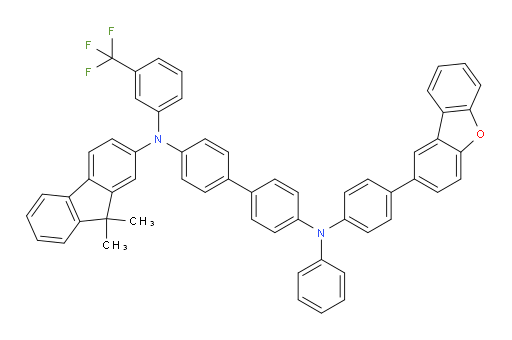 N4-(4-(dibenzo[b,d]furan-2-yl)phenyl)-N4'-(9,9-dimethyl-9H-fluoren-2-yl)-N4-phenyl-N4'-(3-(trifluoromethyl)phenyl)-[1,1'-biphenyl]-4,4'-diamine