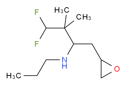 4,4-difluoro-3,3-dimethyl-1-(oxiran-2-yl)-N-propylbutan-2-amine