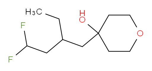 4-(2-ethyl-4,4-difluorobutyl)tetrahydro-2H-pyran-4-ol