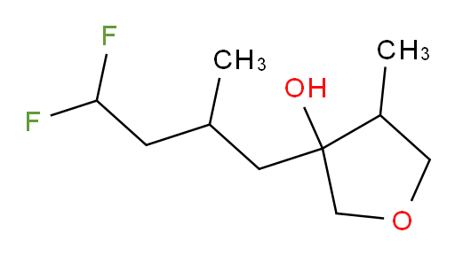 3-(4,4-difluoro-2-methylbutyl)-4-methyltetrahydrofuran-3-ol