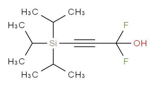 1,1-difluoro-3-(triisopropylsilyl)prop-2-yn-1-ol